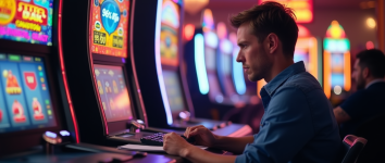 an_intelligent_man_sitting_calmly_in_front_of_a_slot_machine_not_gambling_emotionally_he_has_a...png